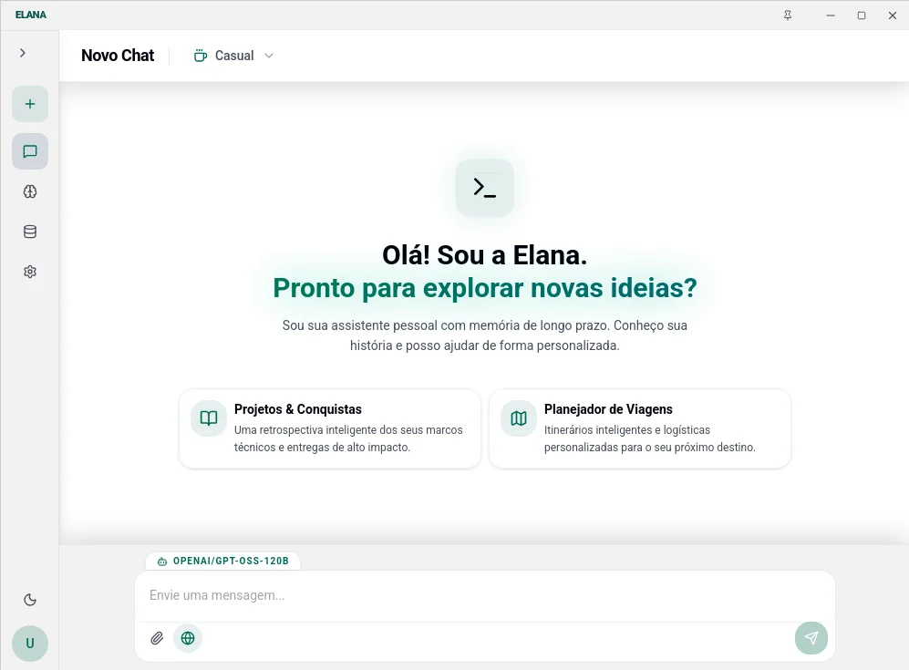 Elana AI - Tema claro